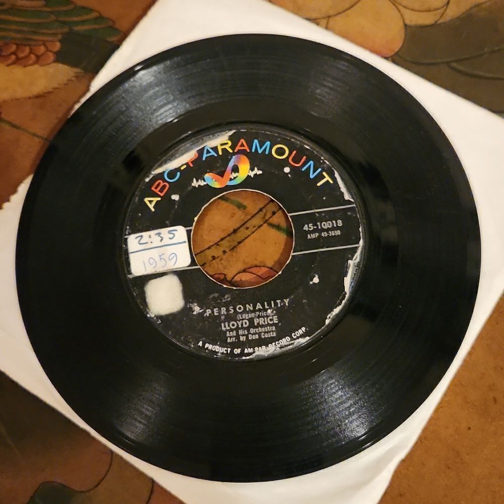 Lloyd Price Personality Have You Ever Had The Blues 45 rpm Record Vintage